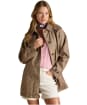 Women's Joules Rainmore Waterproof Raincoat - Tweed Check