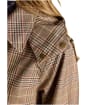 Women's Joules Rainmore Waterproof Raincoat - Tweed Check
