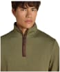 Men's Joules Heritage 1/4 Zip Sweatshirt - Green
