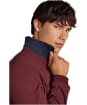 Men's Joules Woody Long Sleeve Polo Shirt - Burgundy Red
