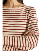 Women's Joules Striped Harbour Top - Oat / Russet