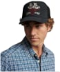 Men's R.M. Williams Longhorn Trucker Cap - Black Wash