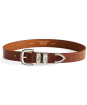 Men's R.M. Williams 1 1/2" Rope Drover Belt - Caramel