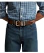 Men's R.M. Williams 1 1/2" Rope Drover Belt - Caramel