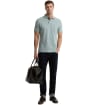 Men's Barbour Tartan Pique Polo Shirt - Dusty Slate