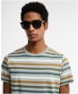 Men's Barbour Rokeby Yarn Dye Stripe T-Shirt - Dusty Slate