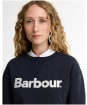Women's Barbour Hartland Crew Sweatshirt - Dark Navy