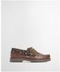 Men's Barbour Deck Boat Shoe - Brown / Classic Tartan