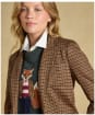  Women's Joules Albury Herringbone Jersey Blazer - Check