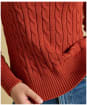 Women's Joules Classic Cable Knit Jumper - Burnt Orange