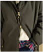 Women's Joules Coverall Oversized Fleece Lined Waterproof Coat - Green