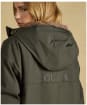 Women's Joules Coverall Oversized Fleece Lined Waterproof Coat - Green