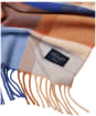  Women's Joules Langtree Scarf - Blue / Cream Check