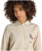 Women's Joules Classic Poplin Jonty Shirt - Tan / White