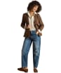 Women's Joules Classic Poplin Jonty Shirt - Tan / White
