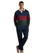  Men's Joules French Rib Rugby Shirt - Green / Navy