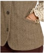 Women's Joules Nehru Tweed Fitted Gilet - Brown