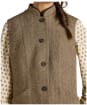 Women's Joules Nehru Tweed Fitted Gilet - Brown