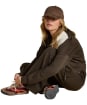  Women's Joules Perry Tweed Cap - Neutral Houndstooth Jersey