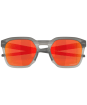Oakley HSTN SQ 2.0 Sunglasses - Prizm Ruby Polarized Lens - Matte Grey Smoke