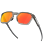 Oakley HSTN SQ 2.0 Sunglasses - Prizm Ruby Polarized Lens - Matte Grey Smoke