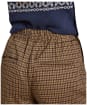  Women's Joules Albury Wide Leg Trousers - Brown Dogtooth