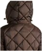 Women's Joules Chessington Showerproof Quilted Coat - Chocolate Brown