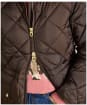 Women's Joules Chessington Showerproof Quilted Coat - Chocolate Brown