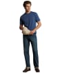 Men's R.M. Williams Parson Mini Longhorn Logo T-Shirt - Mid Blue