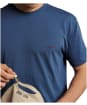 Men's R.M. Williams Parson Mini Longhorn Logo T-Shirt - Mid Blue