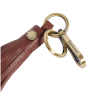 Women's Barbour Tassle Leather Bag Charm - Brown
