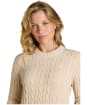 Women's Joules Classic Cable Knit Jumper - Oatmeal