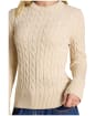 Women's Joules Classic Cable Knit Jumper - Oatmeal