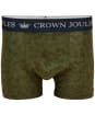 Men's Joules Crown Joules Boxer Shorts - 2 Pack - Green / Navy