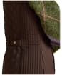 Women's Joules Minx Diamond Showerproof Quilt Gilet - Chocolate Brown