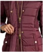 Women's Joules Windborough Showerproof Longline Coat - Rust Brown