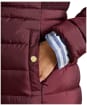 Women's Joules Windborough Showerproof Longline Coat - Rust Brown