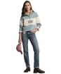 Women's R.M. Williams Trickett Quarter Zip Panel Sweatshirt - Agate