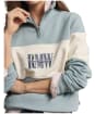Women's R.M. Williams Trickett Quarter Zip Panel Sweatshirt - Agate