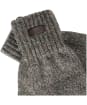 Men's Barbour Heath Fingerless Wool Gloves - Green