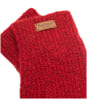 Women's Barbour Pendle Knit Mitts - Crimson Red