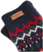 Women's Barbour Kingsford Knit Fingerless Gloves - Navy