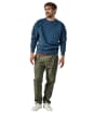 Men's Aubin Brandon Crew Neck Sweater - Navy