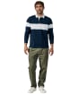 Men's Aubin Irnham Stripe Rugby Shirt - Navy Chest Stripe