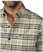 Men's Aubin Merton Brushed Oxford Button Down Shirt - Natural Check