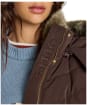 Women's Joules Aspen Showerproof Jacket - Chocolate Brown