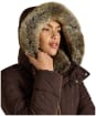 Women's Joules Aspen Showerproof Jacket - Chocolate Brown