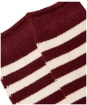 Women's Joules Cosy Stripe Socks - Berry Pink Stripe