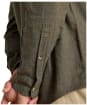 Men's Joules Herringbone Linen, Classic Fit Shirt - Khaki Green