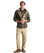 Men's Joules Herringbone Linen, Classic Fit Shirt - Khaki Green